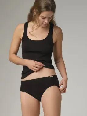 100% Black Organic Cotton Panty by Comazo