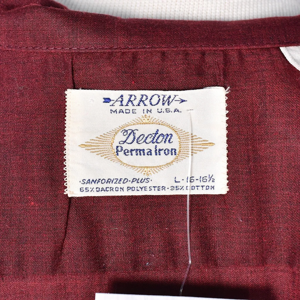 1950s Burgundy LS Shirt