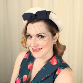 1950s Navy & White Sailor Hat