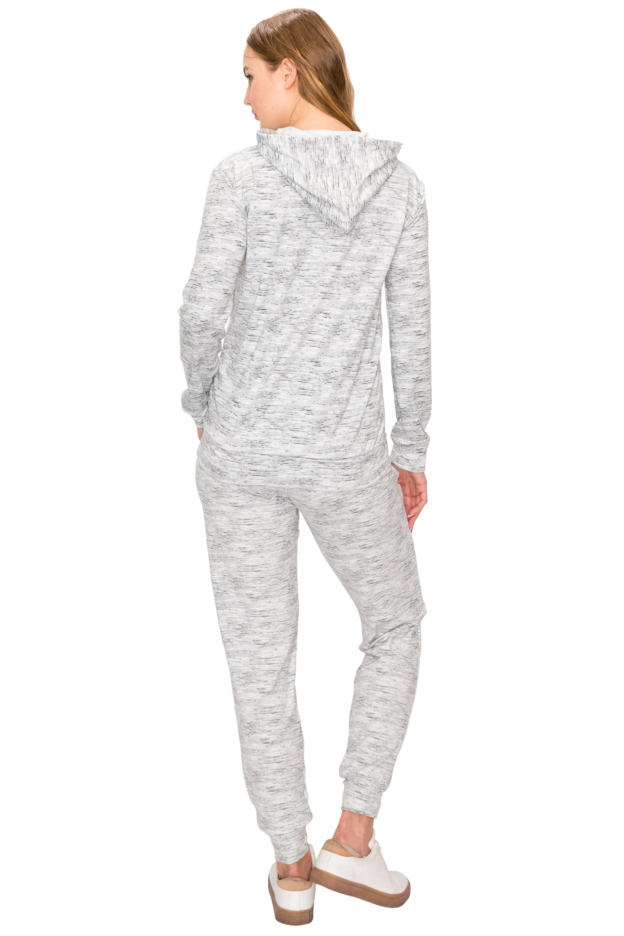 2 Piece Fleece Hoodie and Pants Set - Soft Pullover Sweatshirt and Sweatpants Tracksuit