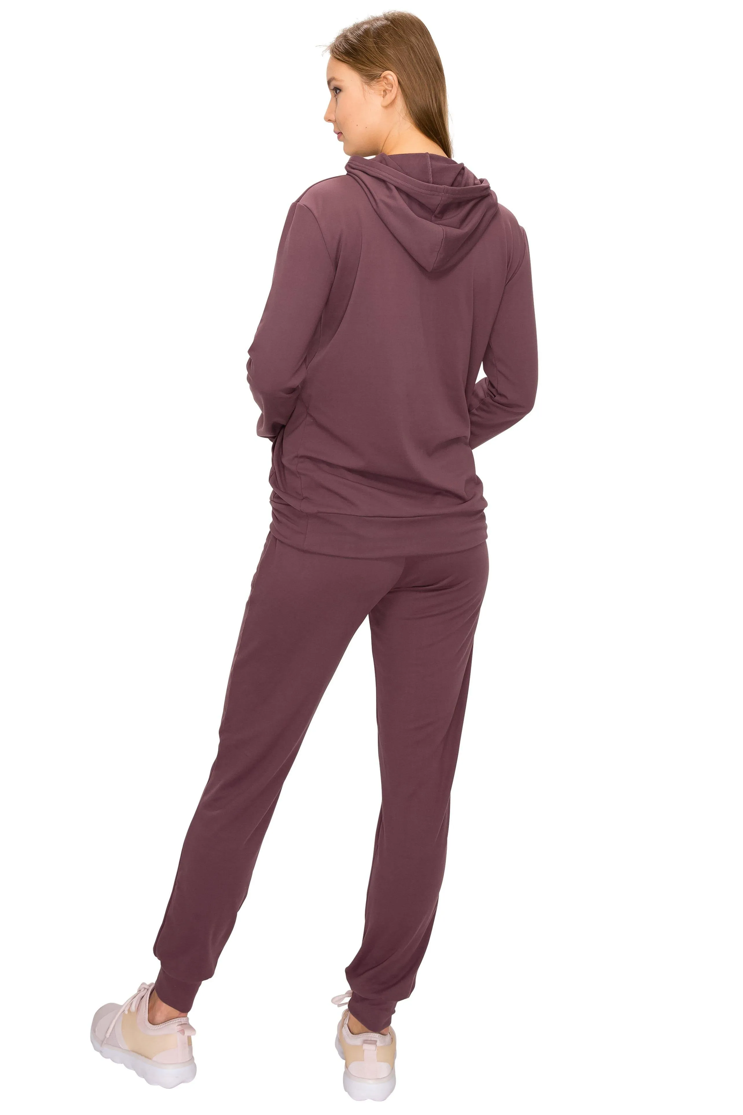 2 Piece Fleece Hoodie and Pants Set - Soft Pullover Sweatshirt and Sweatpants Tracksuit