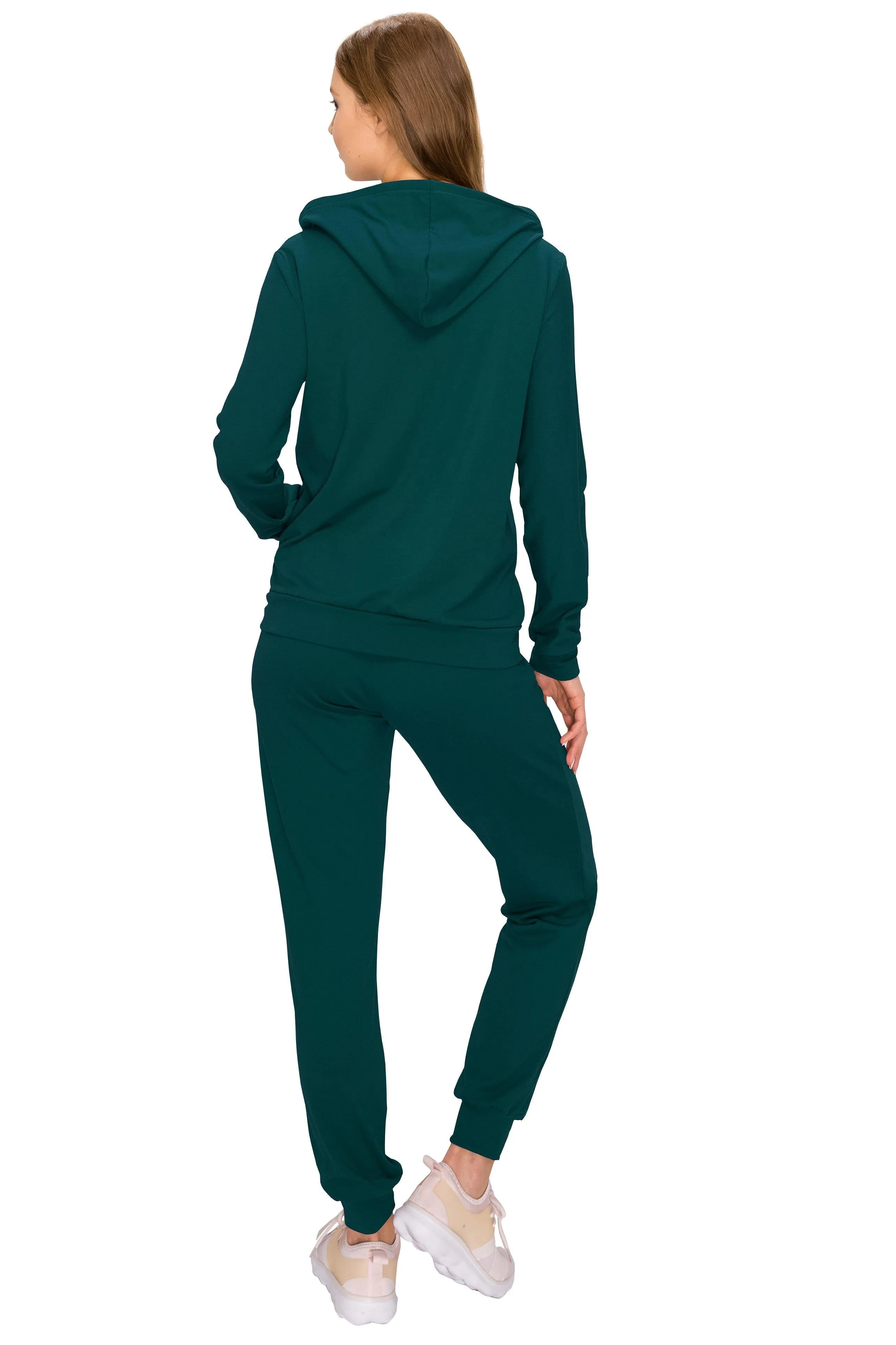 2 Piece Fleece Hoodie and Pants Set - Soft Pullover Sweatshirt and Sweatpants Tracksuit