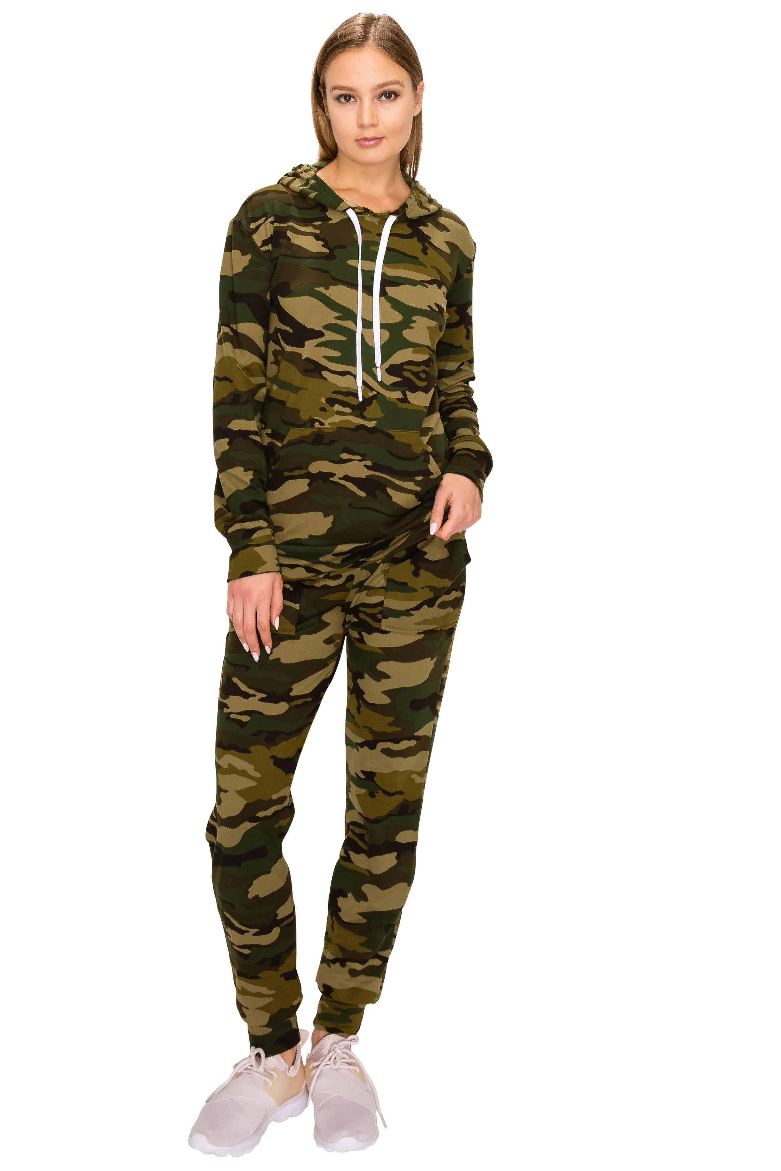 2 Piece Fleece Hoodie and Pants Set - Soft Pullover Sweatshirt and Sweatpants Tracksuit