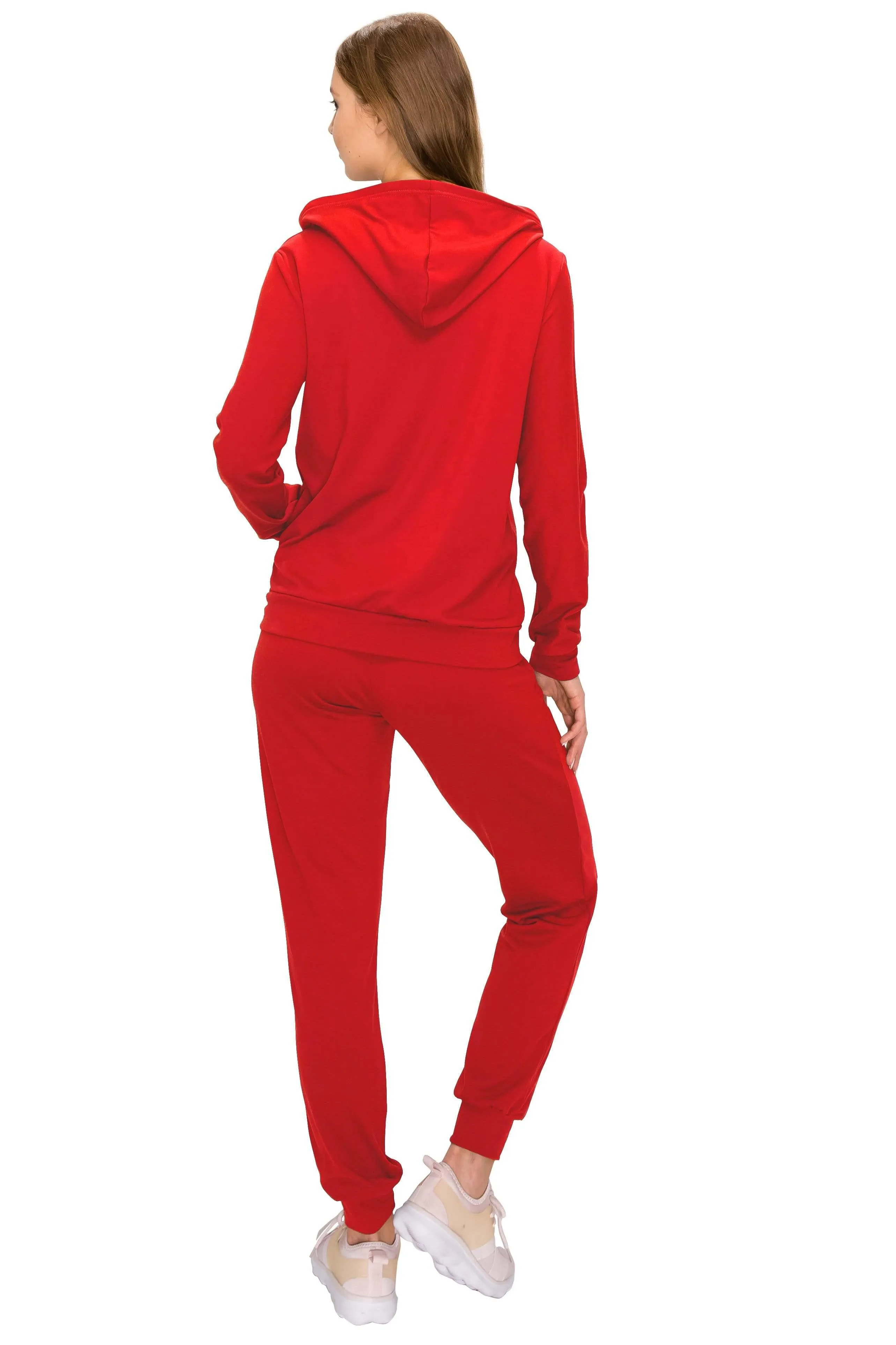 2 Piece Fleece Hoodie and Pants Set - Soft Pullover Sweatshirt and Sweatpants Tracksuit