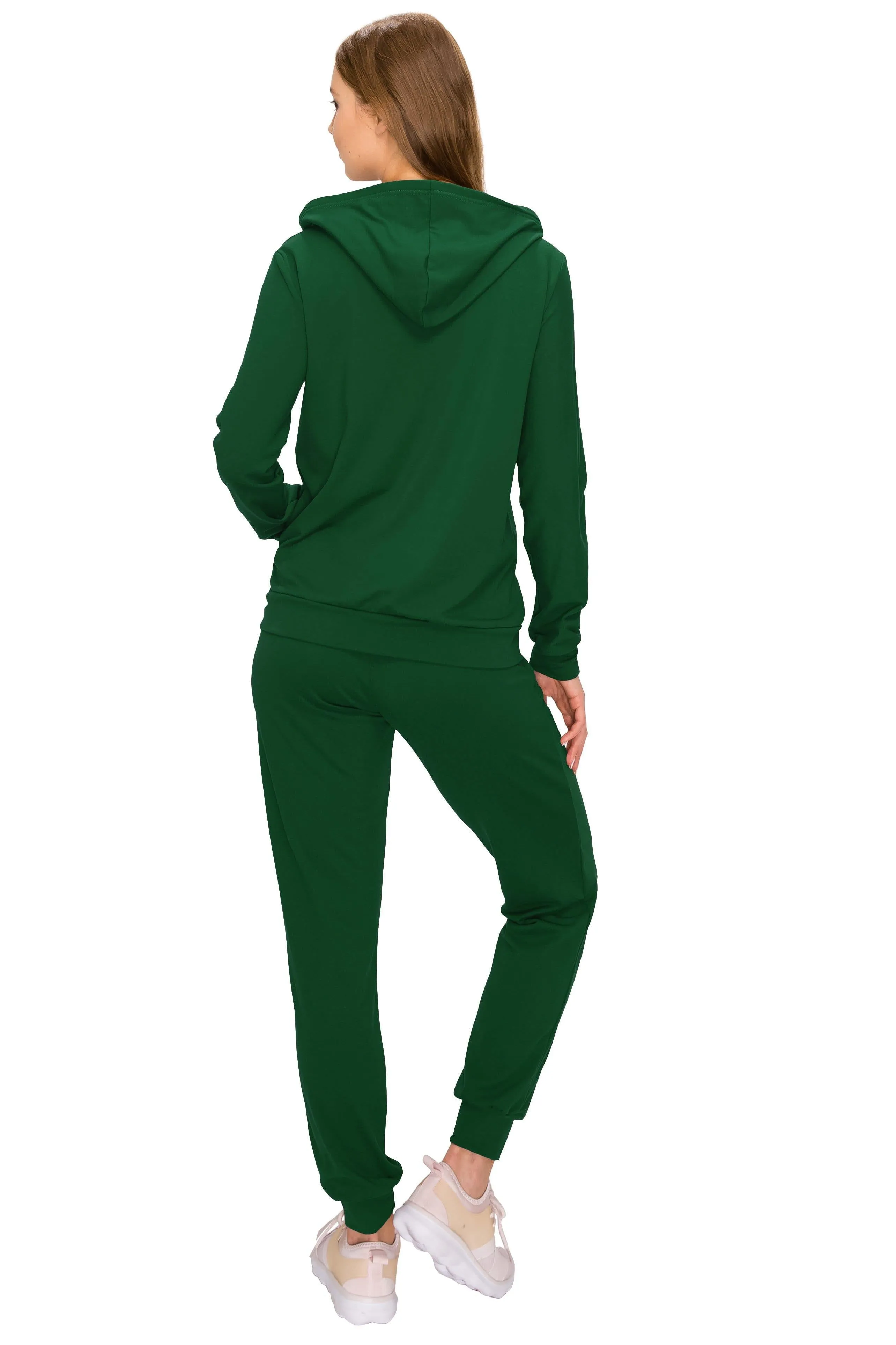 2 Piece Fleece Hoodie and Pants Set - Soft Pullover Sweatshirt and Sweatpants Tracksuit