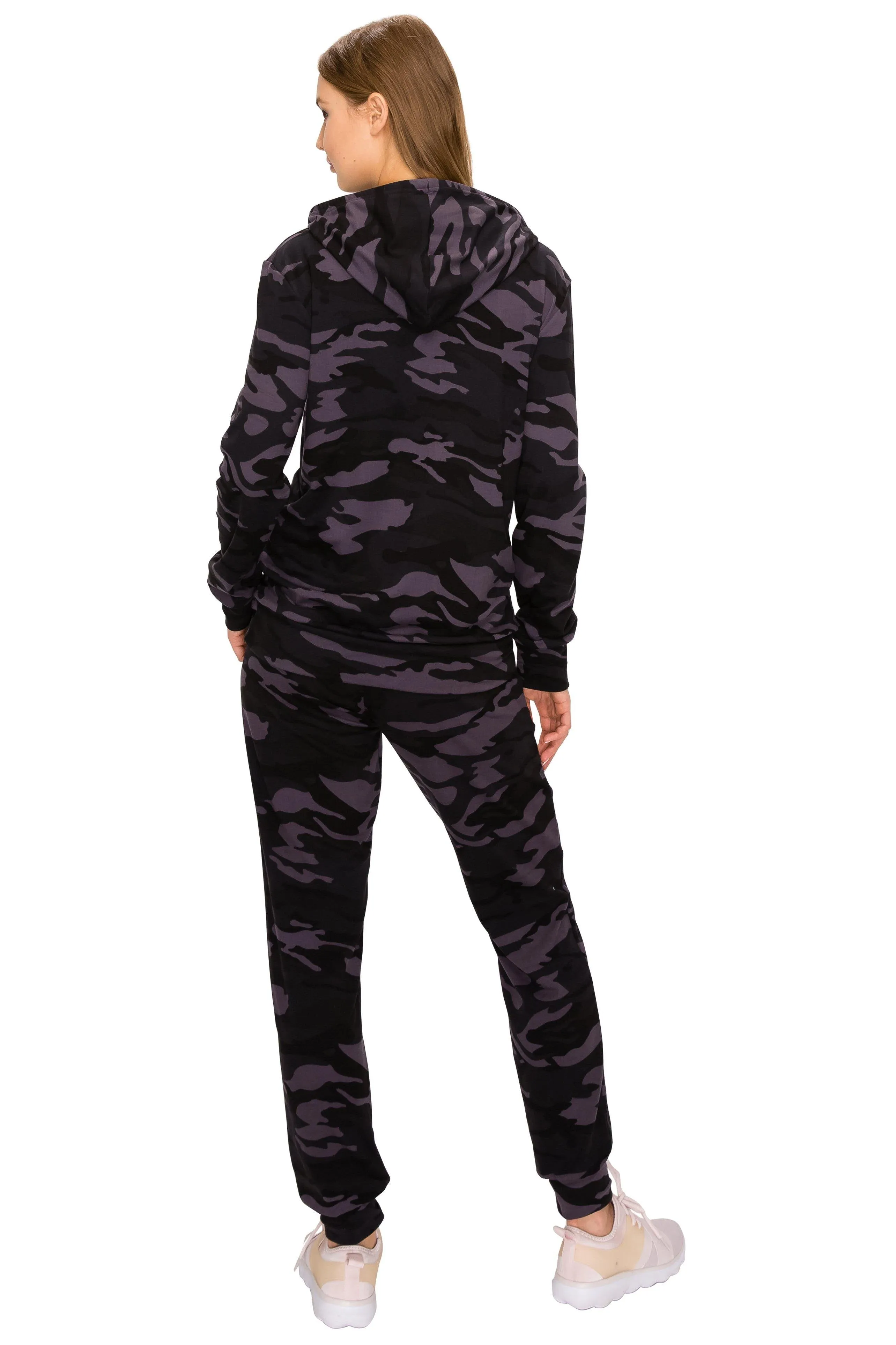 2 Piece Fleece Hoodie and Pants Set - Soft Pullover Sweatshirt and Sweatpants Tracksuit