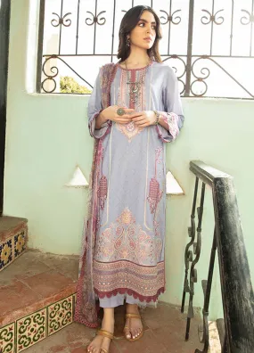 Aabyaan Embroidered Lawn Unstitched 3 Piece Suit - 13