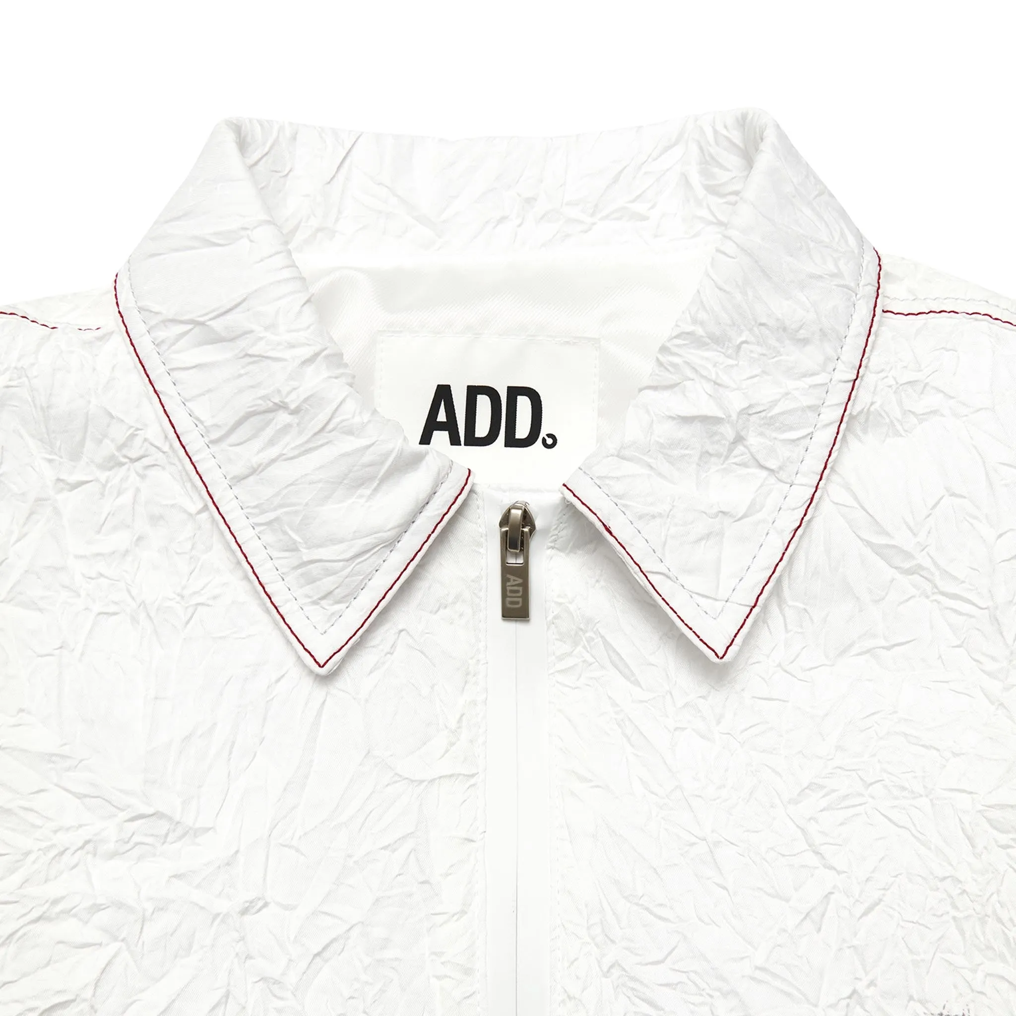 ADD Signal Twist Sleeve String Jacket White