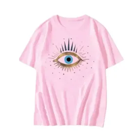 Aesthetic Round Neck Eye T Shirt