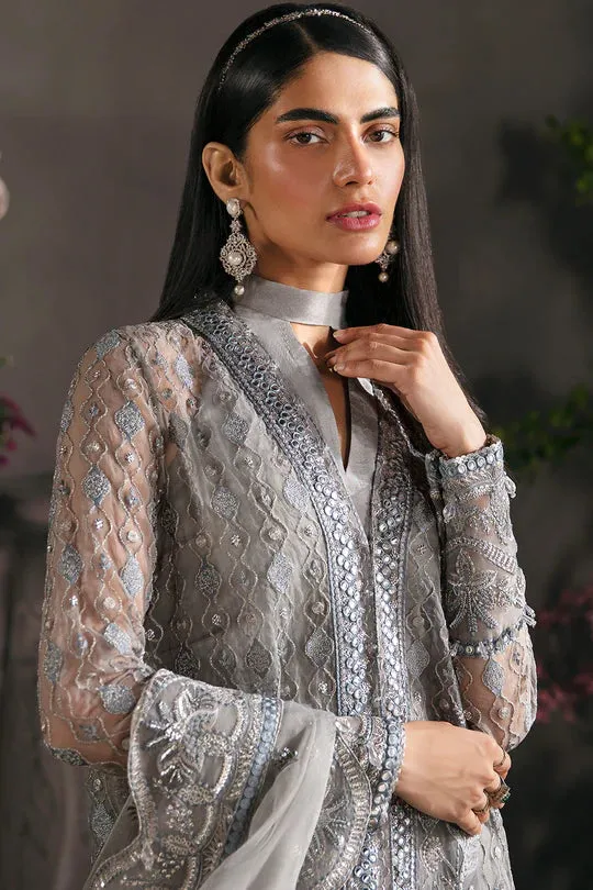 Afrozeh Embroidered Organza Unstitched 3 Piece Suit - 03