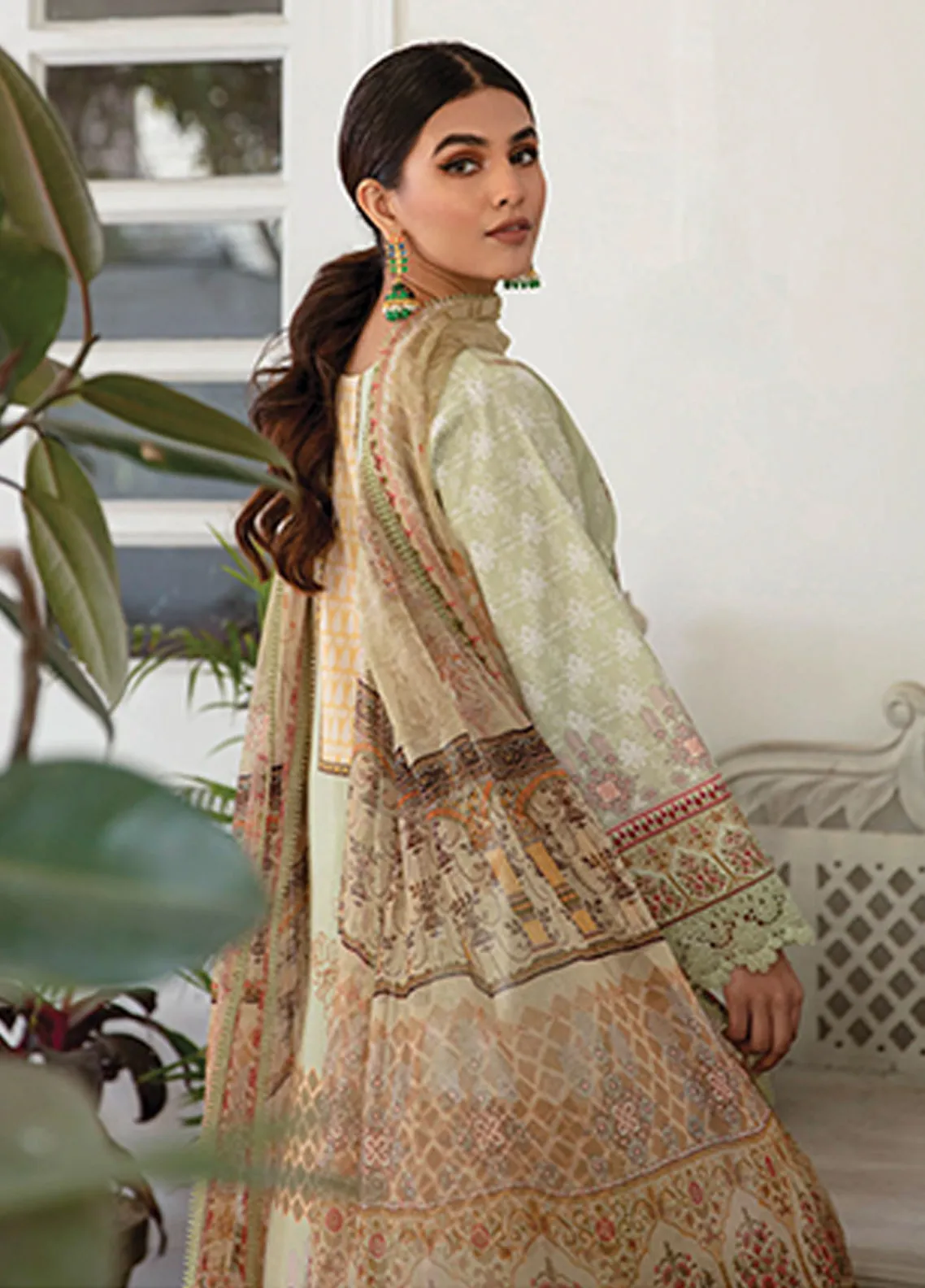 Afsaneh By Aabyaan Embroidered Lawn Unstitched 3 Piece Suit - 03