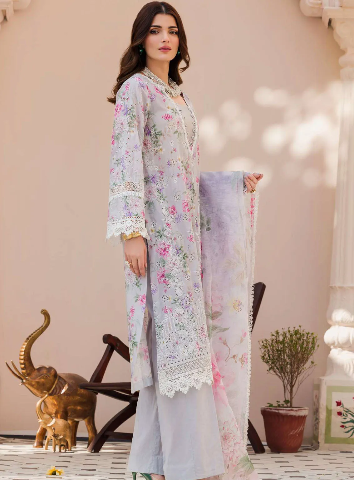 Amal By Motifz Digital Embroidered Lawn 3 Piece Unstitched Suit MT24A 4625-MOONSTOON