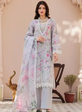 Amal By Motifz Digital Embroidered Lawn 3 Piece Unstitched Suit MT24A 4625-MOONSTOON