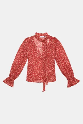 Amelie Blouse in Floral Red