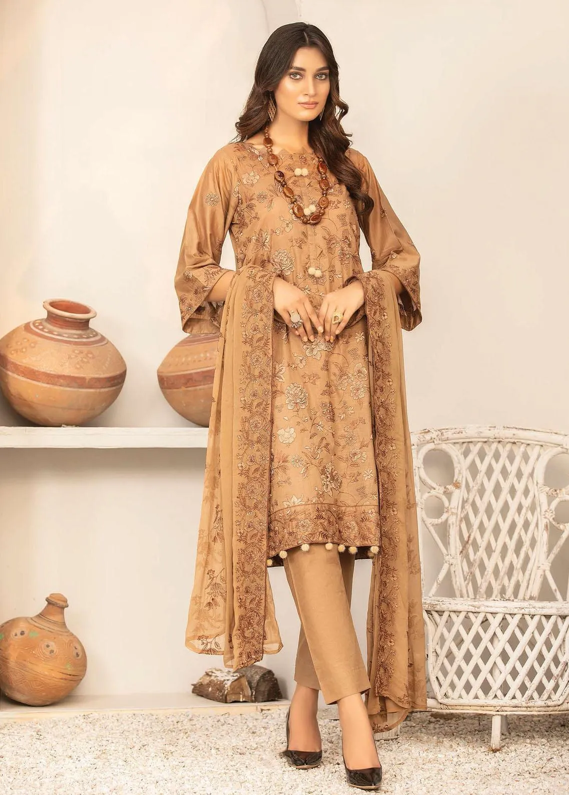 Andaz By Aalaya Embroidered Lawn Unstitched 3 Piece Suit - 09