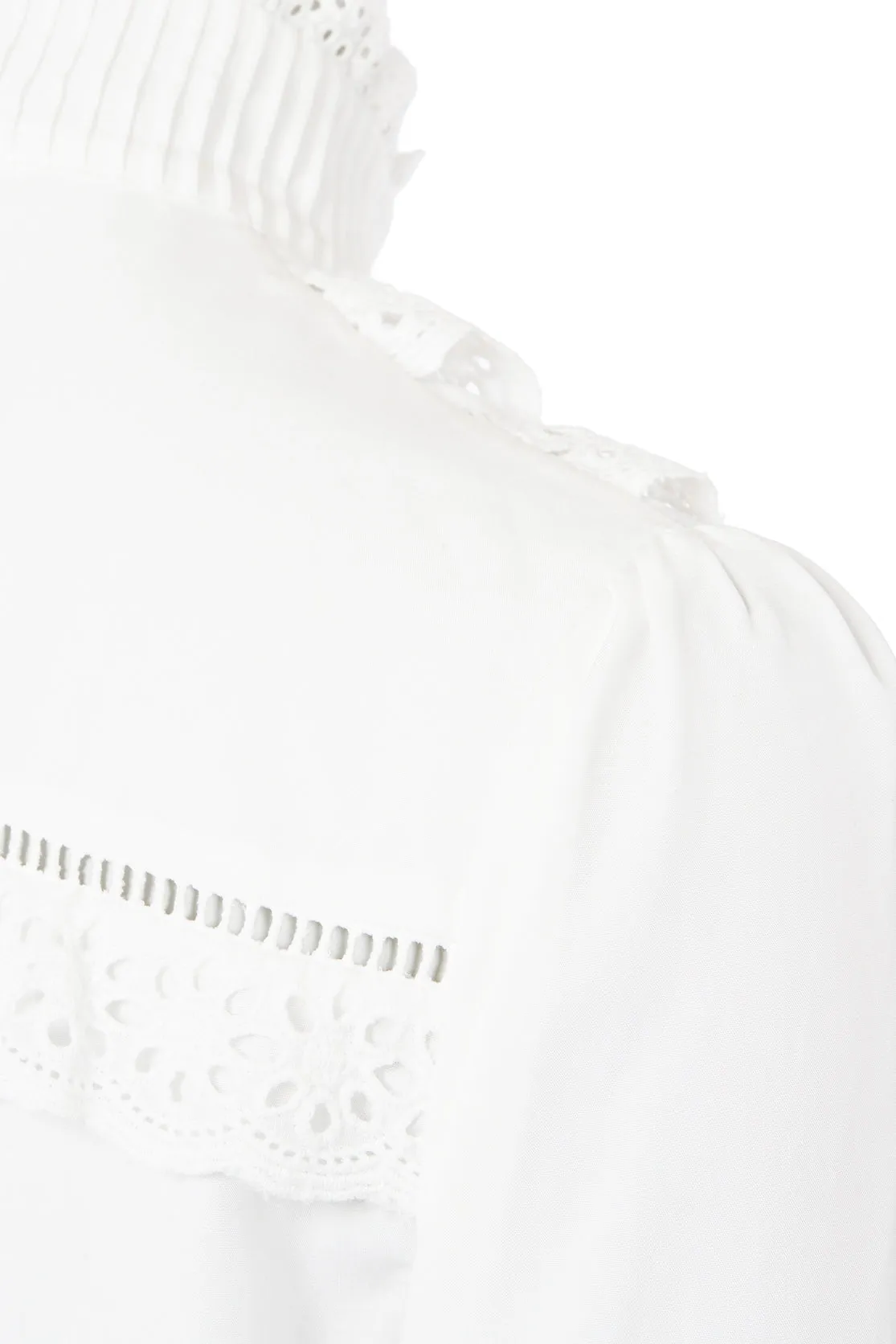 Audley Lace Blouse (White)