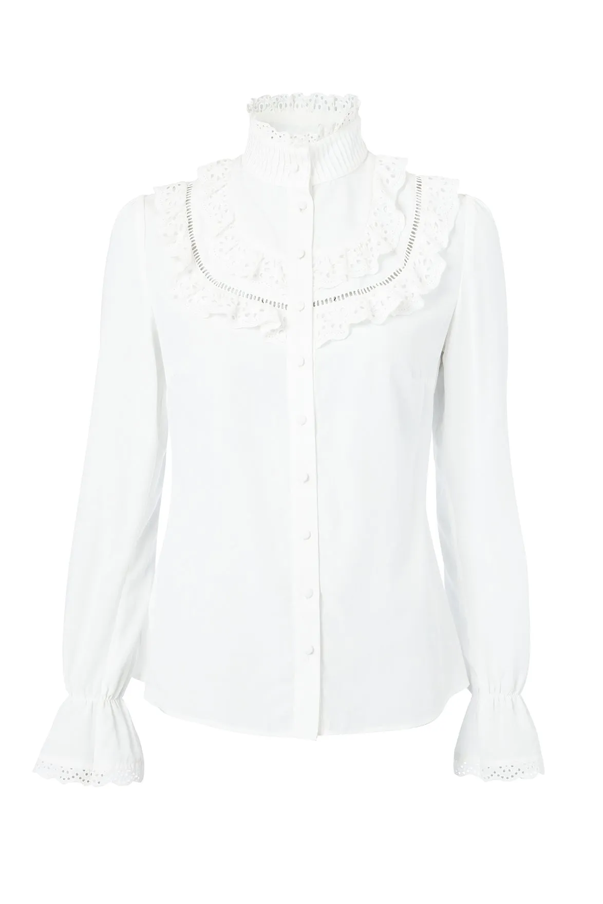 Audley Lace Blouse (White)