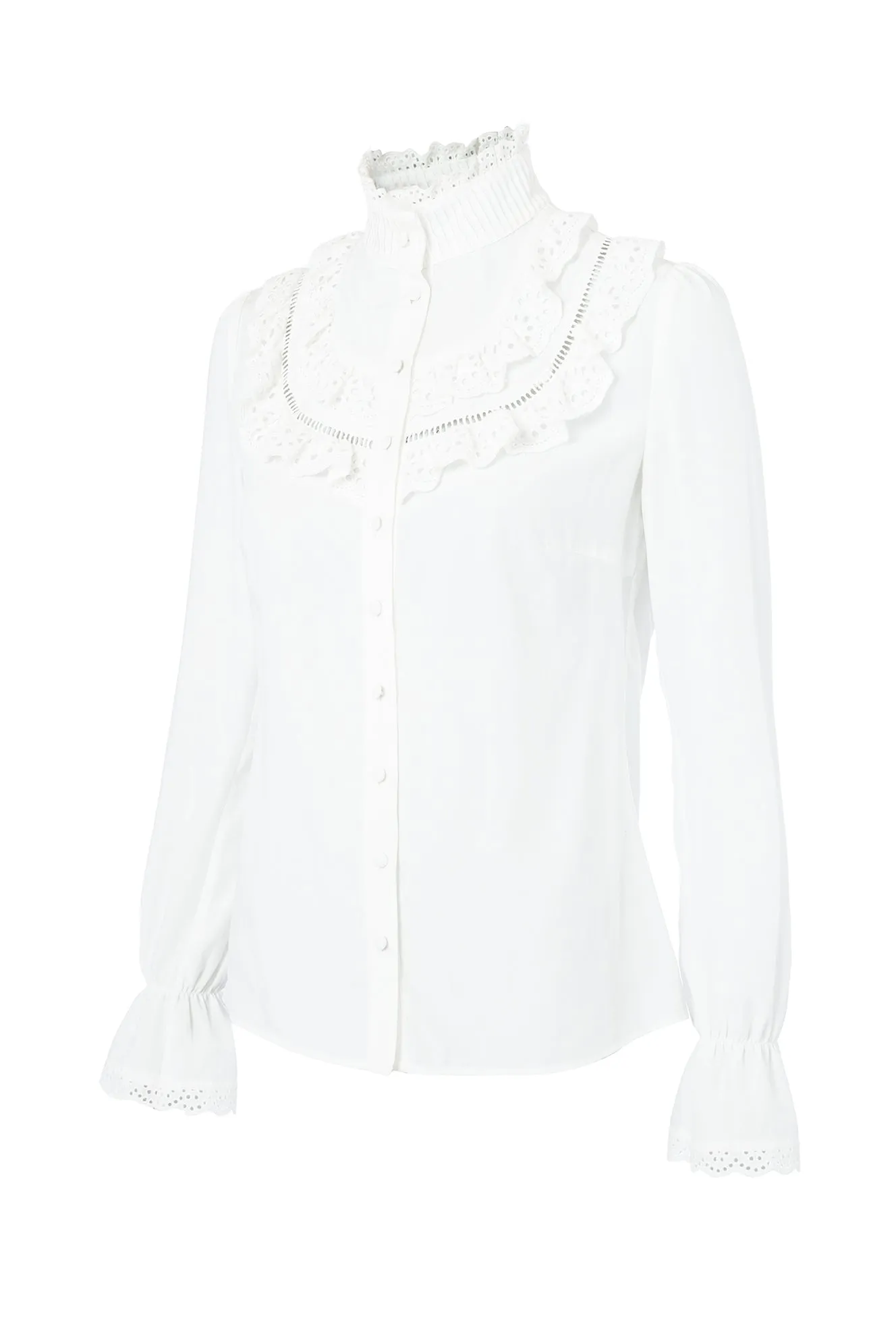 Audley Lace Blouse (White)