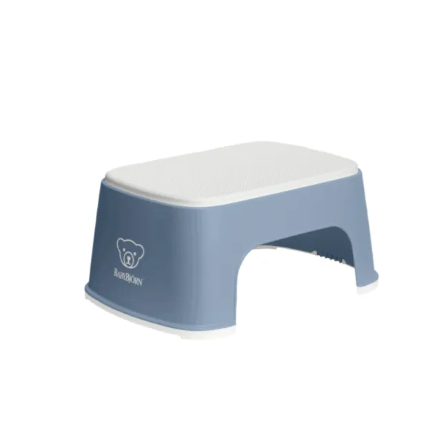 baby bjorn step stool - deep blue/white