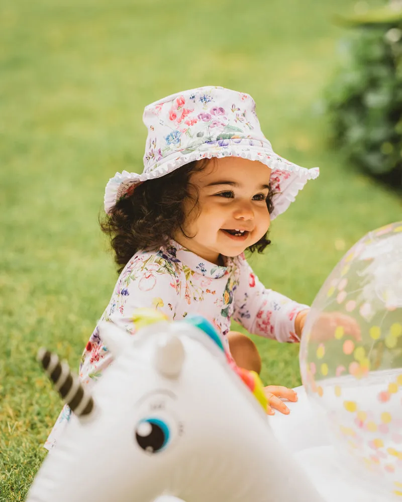 Bebe Swim Allegra Pink Print Sun Hat