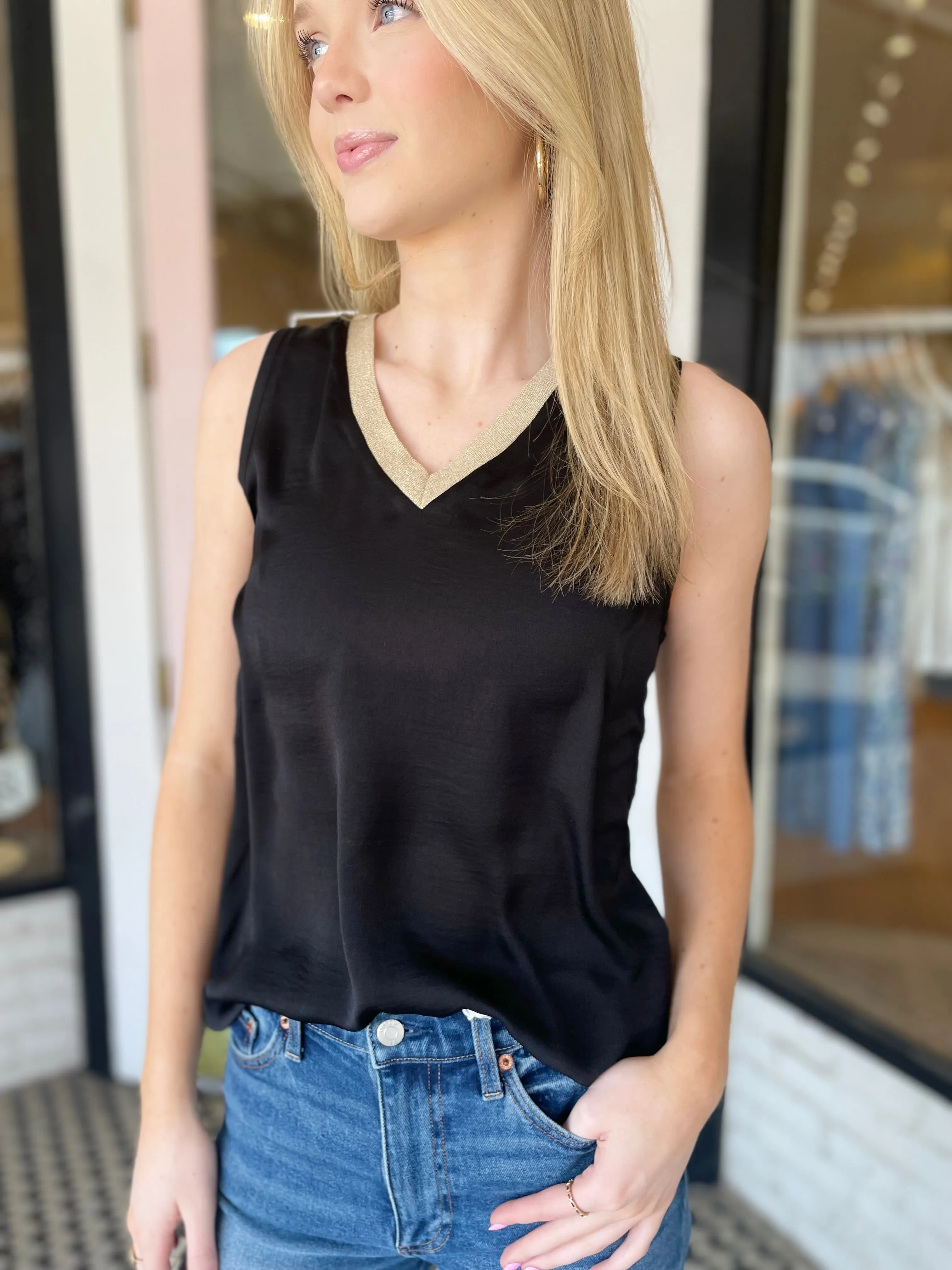 Black   Gold Blouse