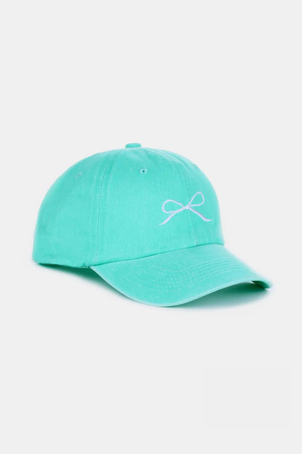 Bow Embroidered Baseball Caps