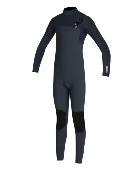 Boy's HyperFire 3/2mm Steamer Chest Zip Wetsuit - Gunmetal