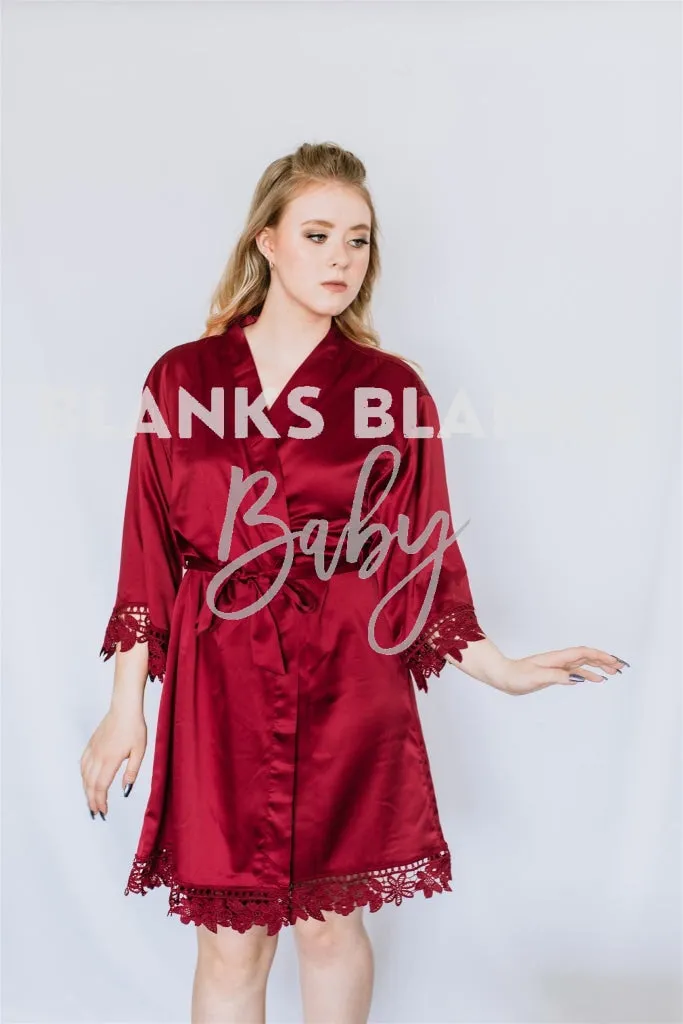 Brushed Satin Lace Edge Robes - BI-WEEKLY BUY IN