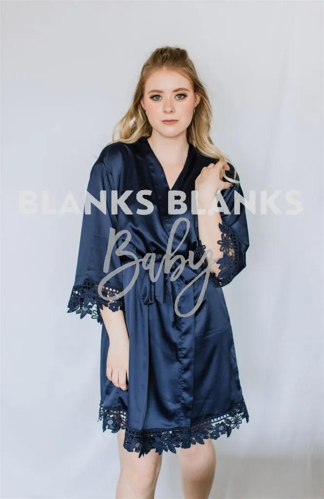 Brushed Satin Lace Edge Robes - BI-WEEKLY BUY IN