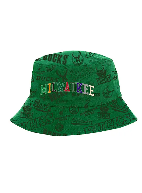 Bucks In Six x Mitchell & Ness Eras Milwaukee Bucks Reversible Bucket Hat