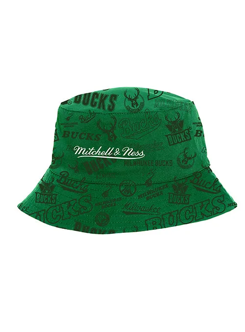 Bucks In Six x Mitchell & Ness Eras Milwaukee Bucks Reversible Bucket Hat