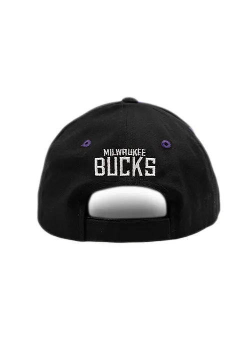 Bucks Pro Shop Accent Ball Mesh Black Milwaukee Bucks Adjustable Hat