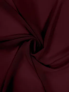 Burgundy Chiffon Fabric By The 1/2 Yard