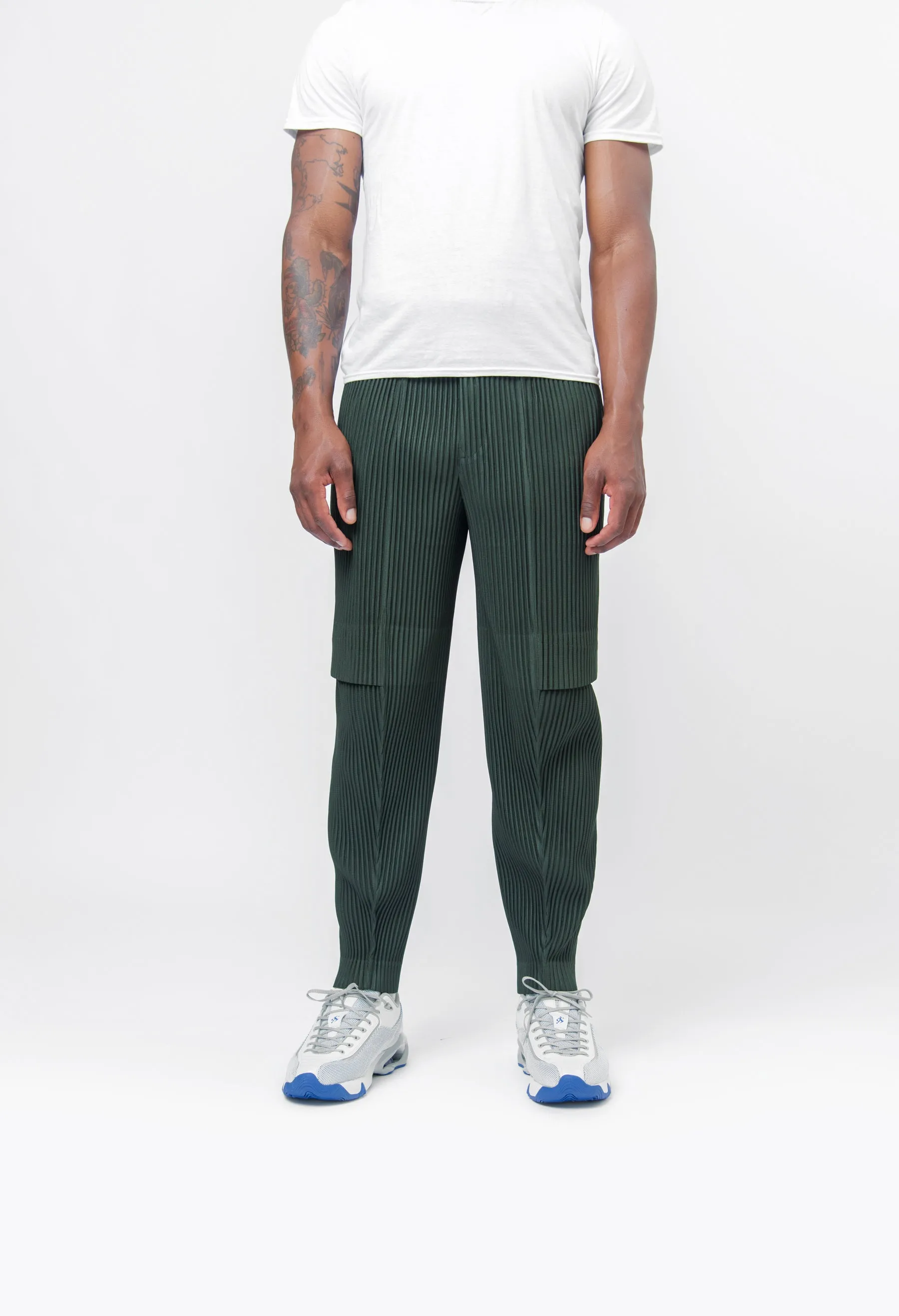 Cargo Pleated Trouser Green Chili HP46-JF171-67