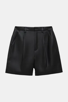 Carmen Recycled Leather Short in Black