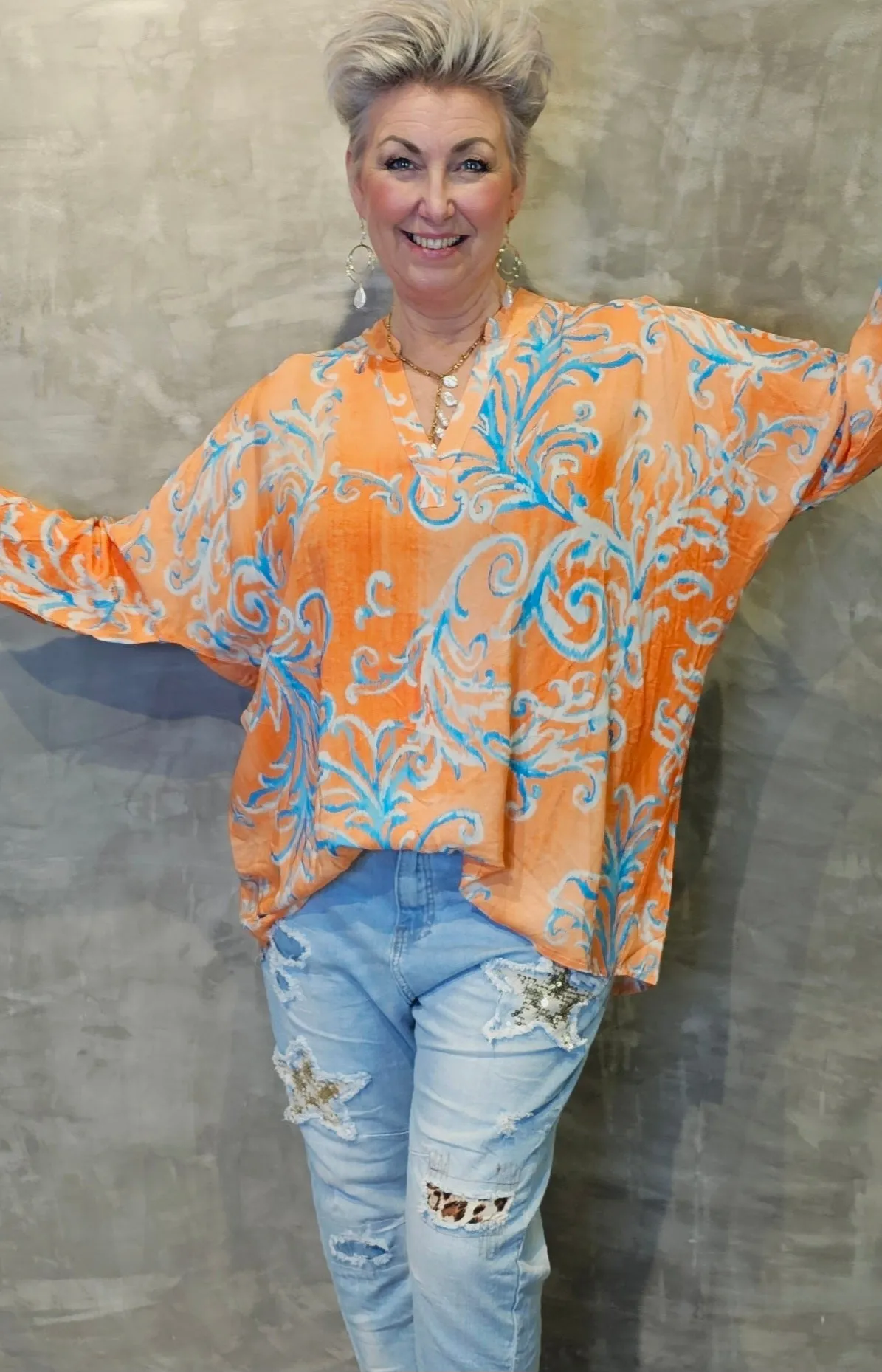 Cloetta Blouse Orange