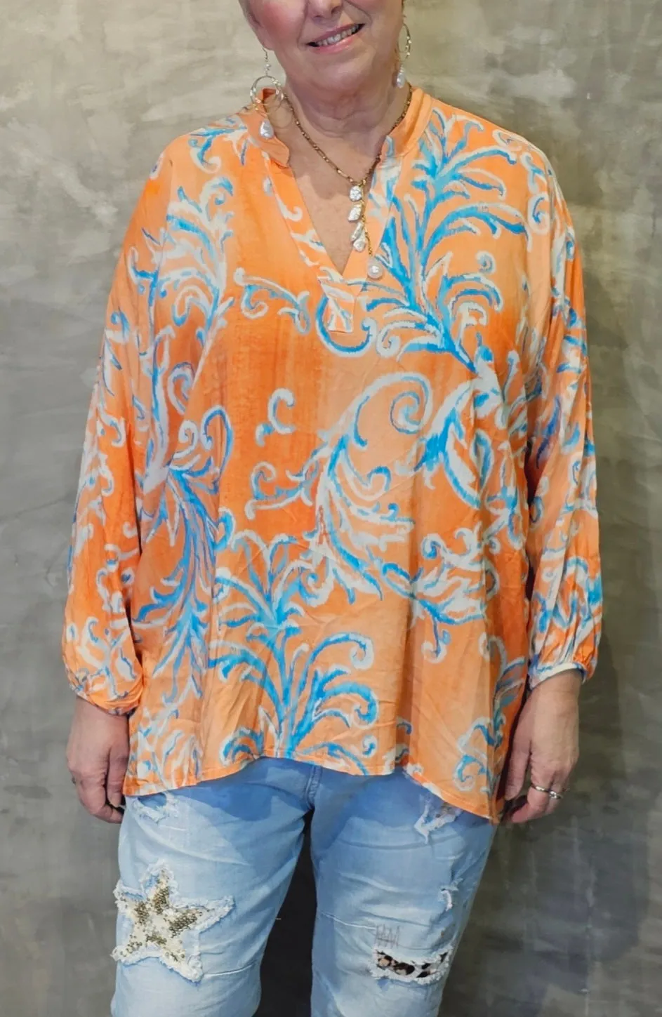 Cloetta Blouse Orange