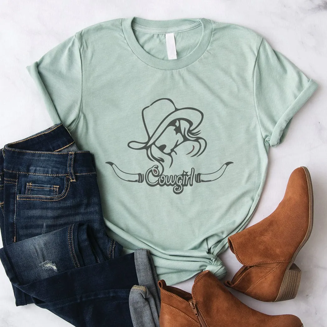 Cowgirl Western Graphic T-Shirt - WE192