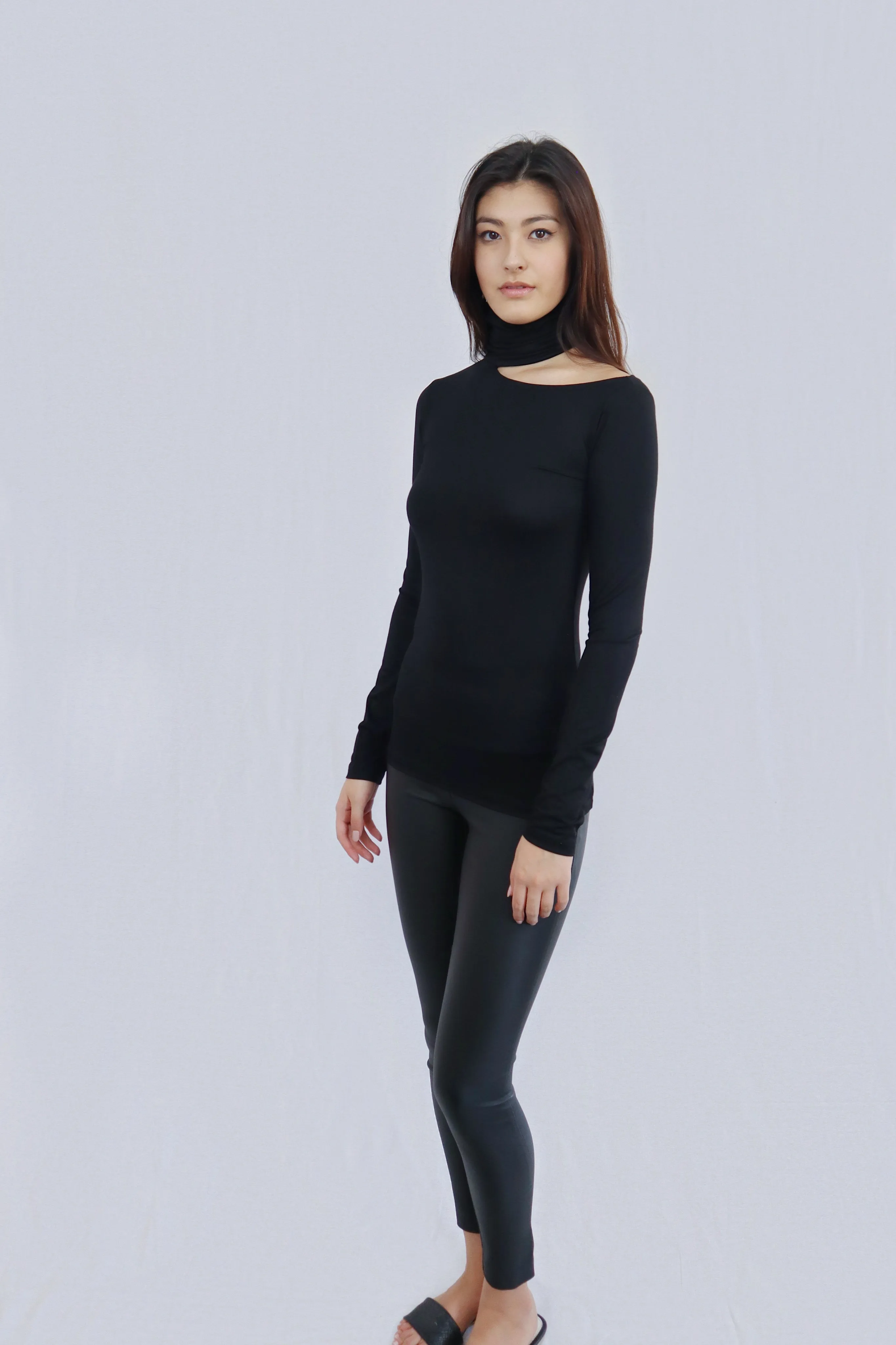 Cut Out Turtleneck