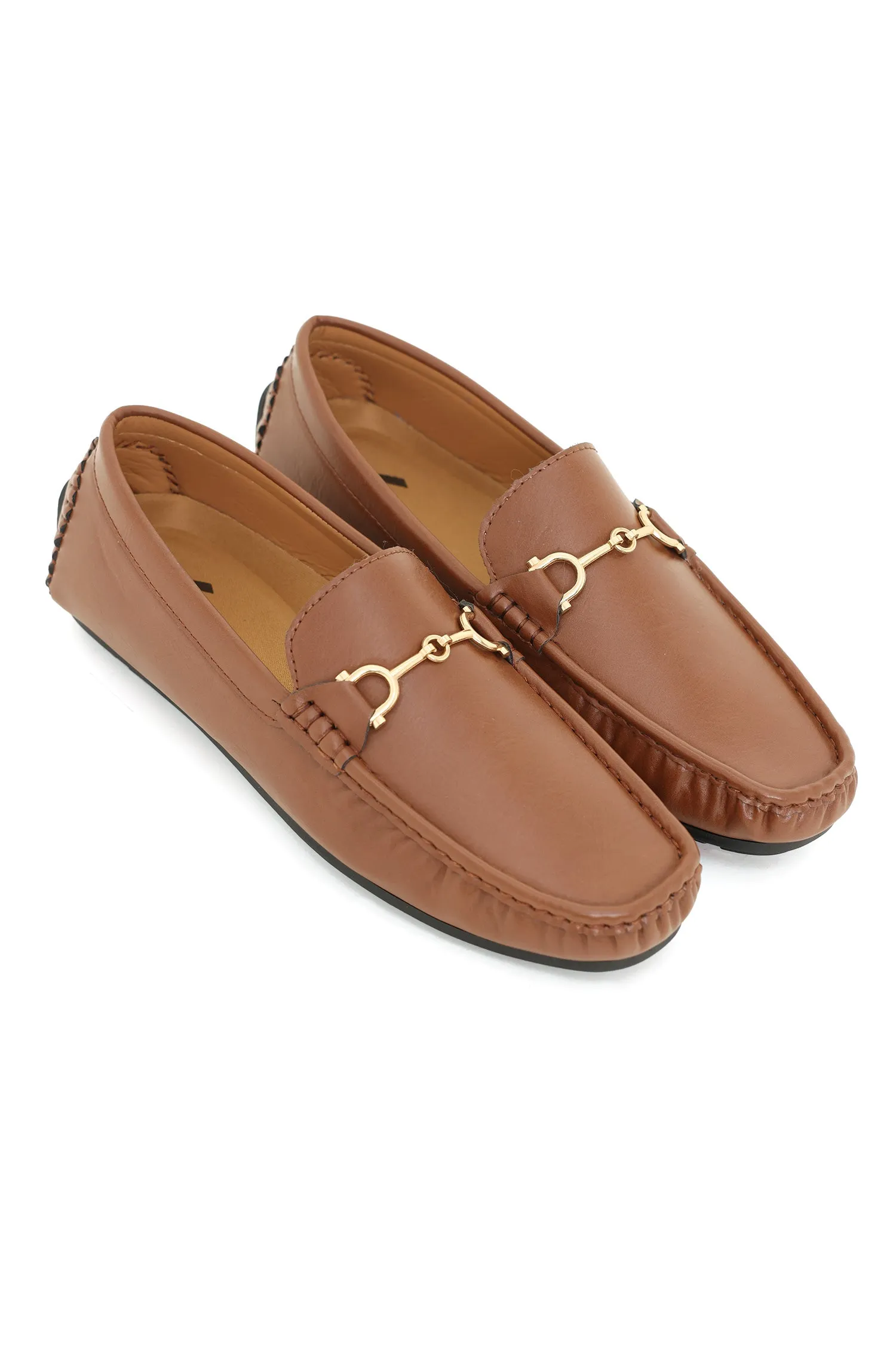 DAPPER CHARM LOAFERS-BROWN