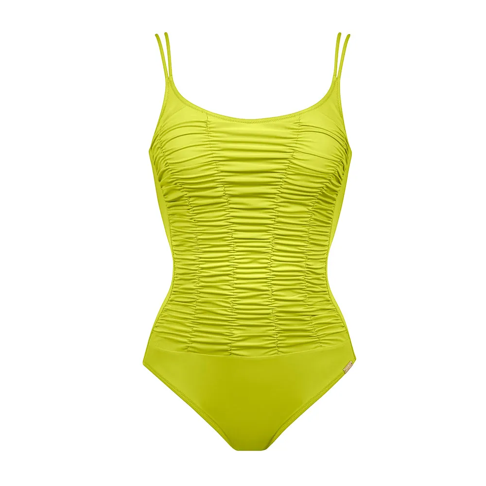 Elements Kiwi Twin Strap Gathered Swimsuit