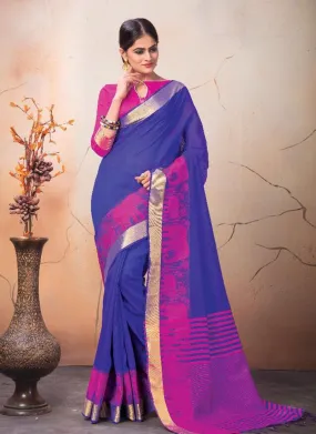 Embroidered Sarees- purple