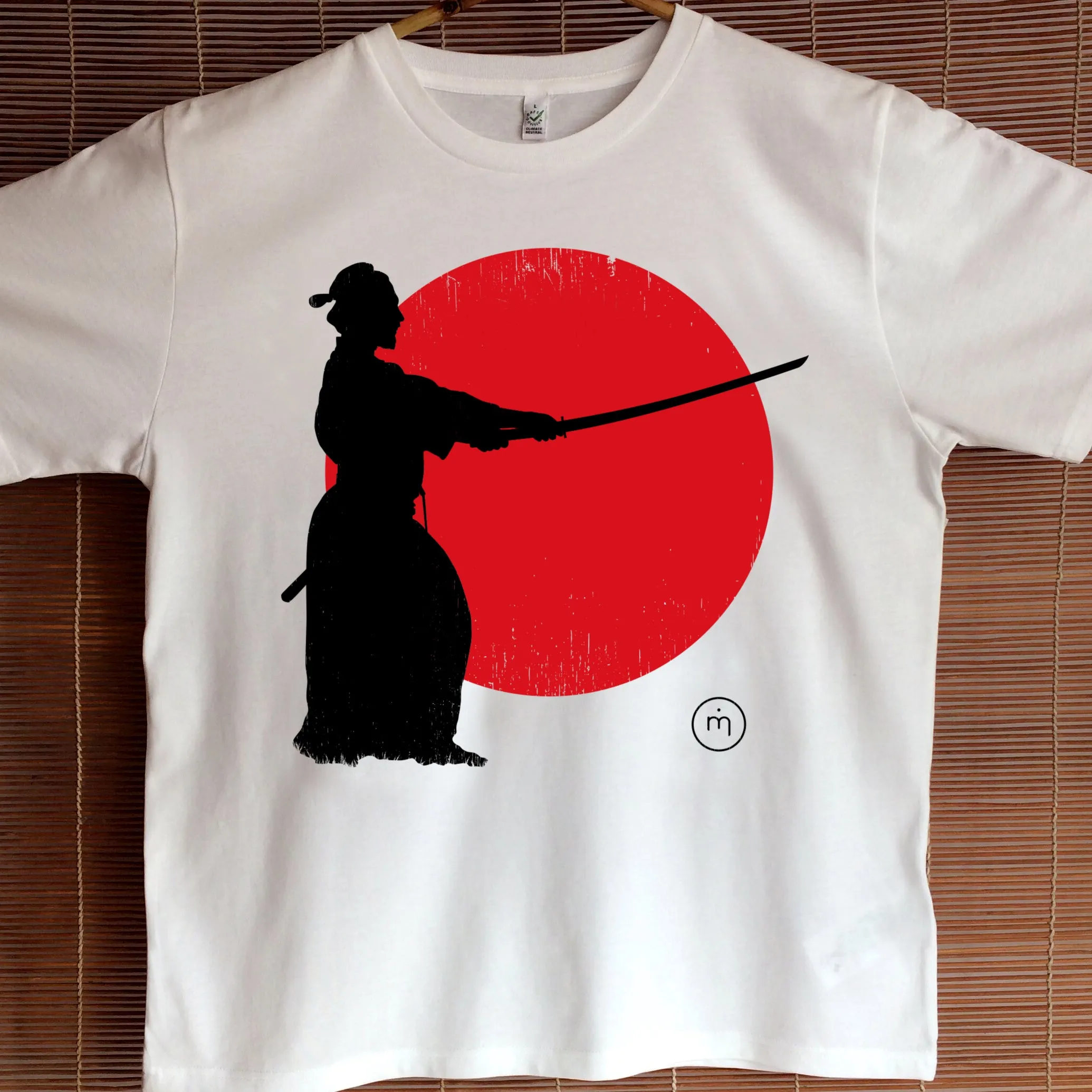 Fairtrade Unisex Samurai Sunset Organic Cotton T-shirt