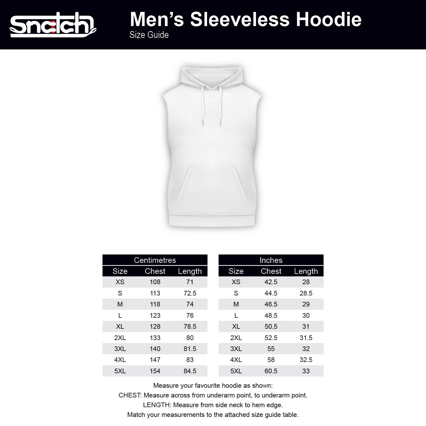 Gunbarrel Sleeveless Hoodie Black - SM2801BK