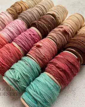 Hand Dyed Silk Ribbon