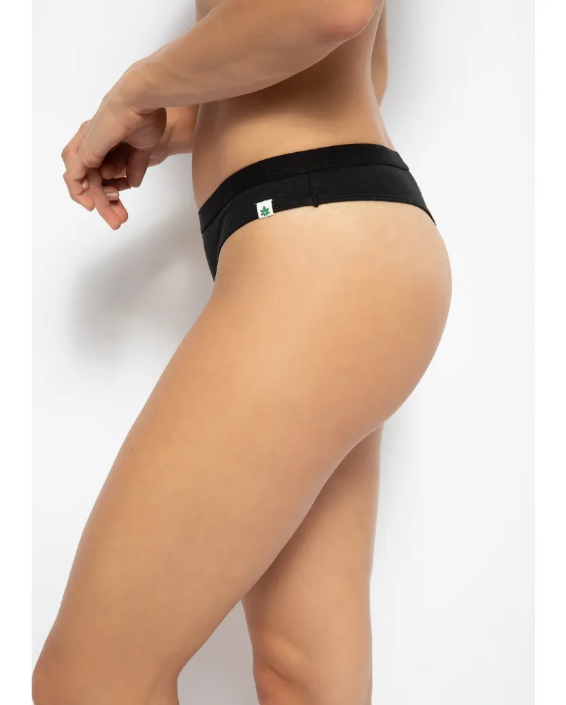 Hemp Thong Undies - Black *FINAL SALE*