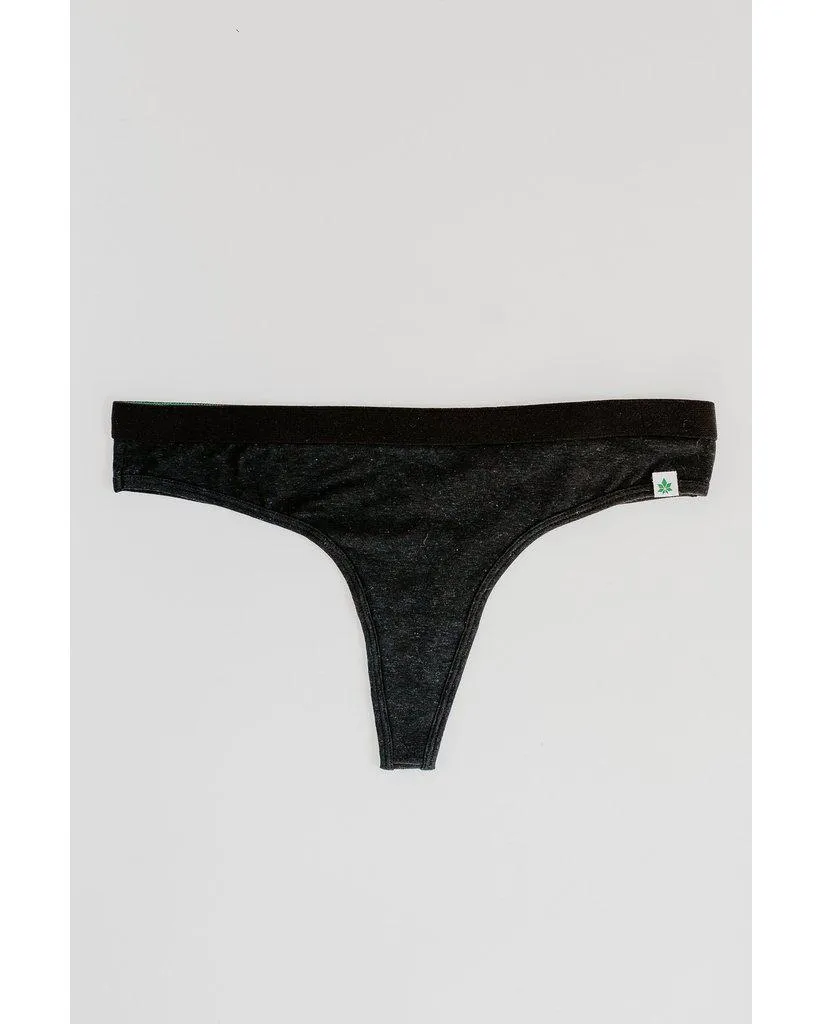 Hemp Thong Undies - Black *FINAL SALE*