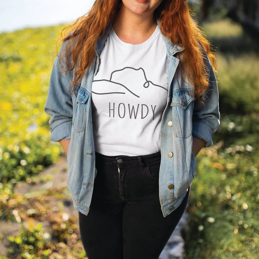 Howdy Hat Western Graphic T-Shirt - WE163