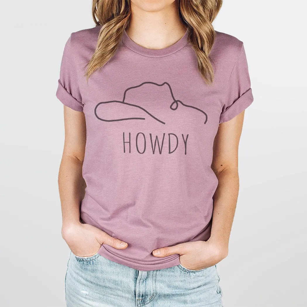 Howdy Hat Western Graphic T-Shirt - WE163