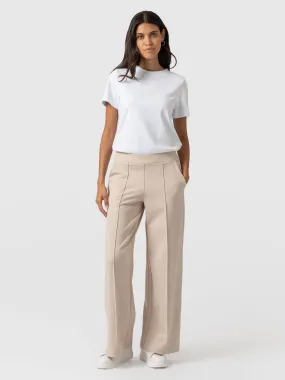 Keller Wide Leg Pant - Light Beige